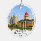 Personalisierter Springfield-Schmuck, Benutzerdefi Keramik Ornament (Links)