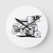 Personalisierter Sprint-Autohut, Anpassen Runde Wanduhr (Vorderseite)