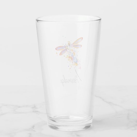 Personalisierter Spritzer Glas (Rückseite)