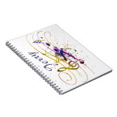 Personalisierter Spritzer Notizblock (Rechte Seite)