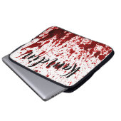 Personalisierter Spritzer-Vampire für Laptop-Gehäu Laptopschutzhülle (Vorne Knopf)