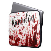 Personalisierter Spritzer-Vampire für Laptop-Gehäu Laptopschutzhülle (Vorderseite Links)
