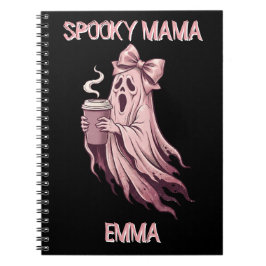 Personalisierter Spuk-Mama-Coquette-Kaffee-Geist Notizblock