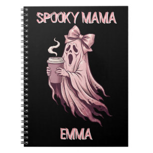 Personalisierter Spuk-Mama-Coquette-Kaffee-Geist Notizblock