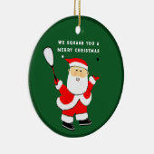 personalisierter Squash-Spieler sammelt Keramik Keramik Ornament (Rechts)