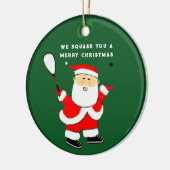 personalisierter Squash-Spieler sammelt Keramik Keramik Ornament (Links)