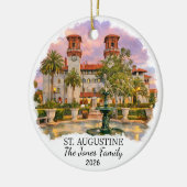 Personalisierter St. Augustine-Schmuck Benutzerdef Keramik Ornament (Links)