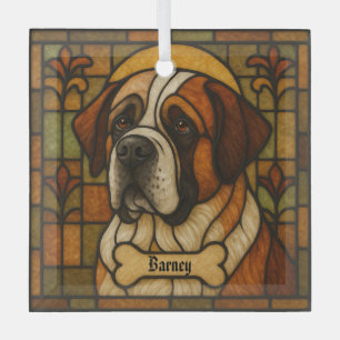 Personalisierter St. Bernard "Festglas" Ornament Aus Glas