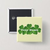 Personalisierter St. Patrick-Tag Button (Vorne & Hinten)