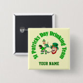 Personalisierter St. Patrick-Tag Button (Vorne & Hinten)