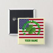 Personalisierter St. Patrick-Tag Button (Vorne & Hinten)