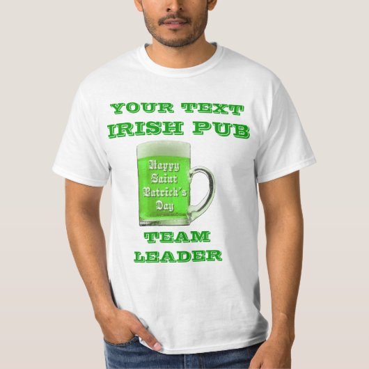 Personalisierter St. Patrick-Tag T-Shirt (Vorderseite)