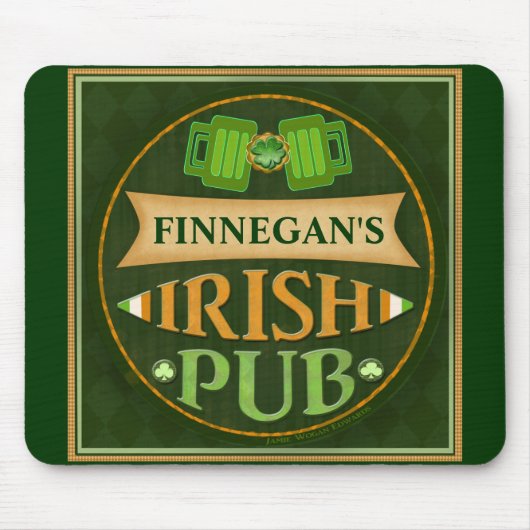 Personalisierter St Patrick Tagesirische Mousepad (Vorne)