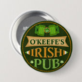 Personalisierter St Patrick Tagesirischer Button (Vorne & Hinten)