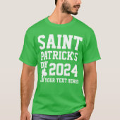 Personalisierter St. Patrick's Day 2024 T - Shirt (Vorderseite)