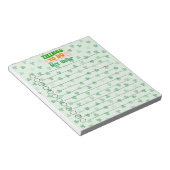 Personalisierter St. Patrick's Day als Do List Notizblock (angewinkelt)