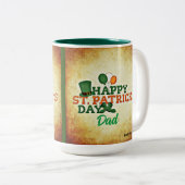 Personalisierter St. Patrick's Day Coffee Cup Zweifarbige Tasse (VorderseiteRechts)