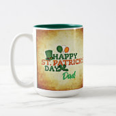 Personalisierter St. Patrick's Day Coffee Cup Zweifarbige Tasse (Links)