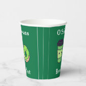 Personalisierter St. Patrick's Day Donut Coffee Pappbecher (Rechts)