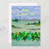Personalisierter St. Patrick's Day Feiertagskarte (Vorne/Hinten)