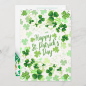 Personalisierter St. Patrick's Day Feiertagskarte (Vorne/Hinten)