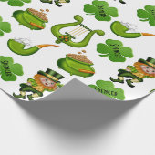Personalisierter St. Patrick's Day Geschenkpapier (Ecke)
