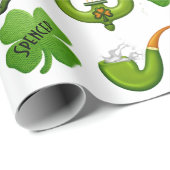 Personalisierter St. Patrick's Day Geschenkpapier (Rolleneckpunkt)