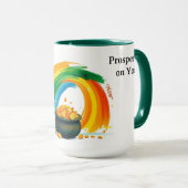 Personalisierter St. Patrick's Day Goldtopf Tasse (VorderseiteRechts)