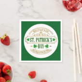Personalisierter St. Patrick's Day I Glück der Ire Serviette (Beispiel)