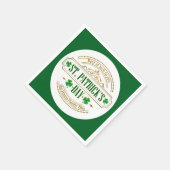 Personalisierter St. Patrick's Day I Glück der Ire Serviette (Ecke)