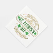 Personalisierter St. Patrick's Day I Glück der Ire Serviette (Ecke)