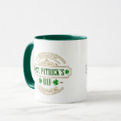 Personalisierter St. Patrick's Day I Glück der Ire Tasse (Vorderseite Links)