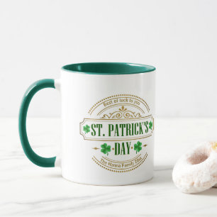 Personalisierter St. Patrick's Day I Glück der Ire Tasse