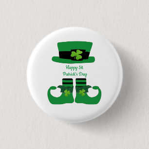 Personalisierter St. Patrick's Day Irischer Leprec Button