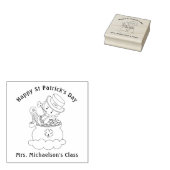 Personalisierter St. Patrick's Day Irish Leprechau Gummistempel (Stempel)