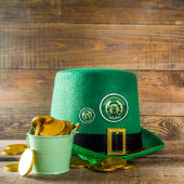 Personalisierter St. Patrick's Day Katzen-Schuhmac Button