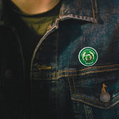 Personalisierter St. Patrick's Day Katzen-Schuhmac Button