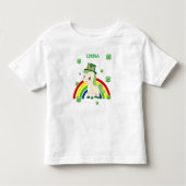 Personalisierter St. Patrick's Day Kleinkind T-shirt (Vorderseite)