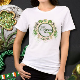 Personalisierter ST. Patricks Day Niedlich Bird Tri-Blend Shirt
