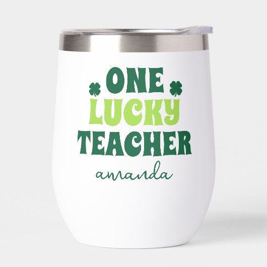 Personalisierter St. Patrick's Day One Lucky Teach (Links)