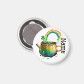Personalisierter St. Patrick's Day Regenbogen Magnet (Vorderseite/Rückseite)