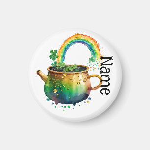 Personalisierter St. Patrick's Day Regenbogen Magnet