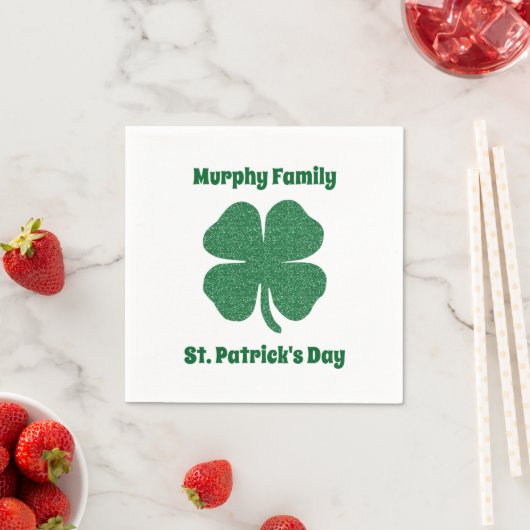 Personalisierter St. Patrick's Day Serviette (Beispiel)
