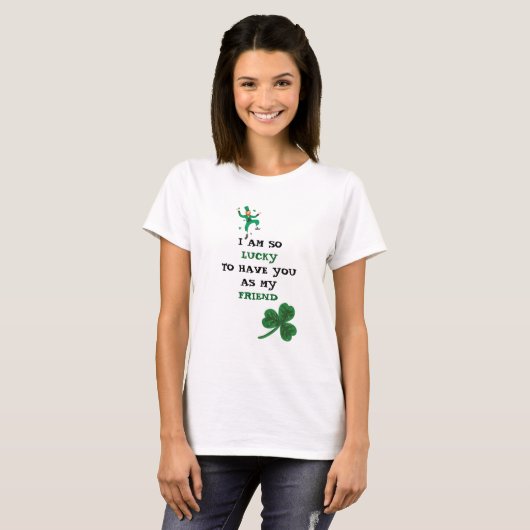 Personalisierter St. Patrick's Day Women's Basic T T-Shirt (Vorne ganz)