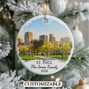 Personalisierter St. Paul-Schmuck, Benutzerdefinie Keramik Ornament
