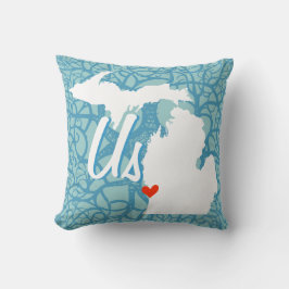 Personalisierter Staat-Gürtel für jeden Farbkissen Kissen