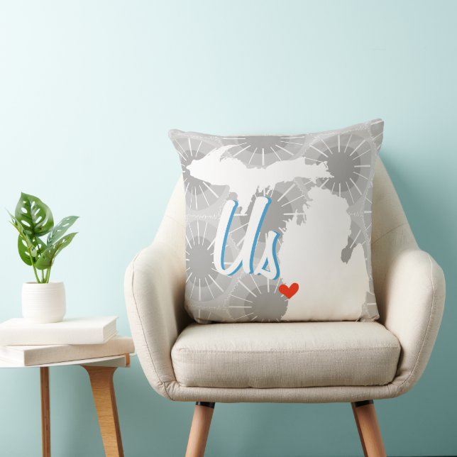 Personalisierter Staat-Gürtel für jeden Farbkissen Kissen (Stuhl )