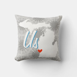 Personalisierter Staat-Gürtel für jeden Farbkissen Kissen