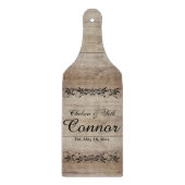 Personalisierter Stallholzstil Schneidebrett (Vorderseite)