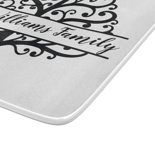 Personalisierter Stammbaum Schneidebrett (Ecke)